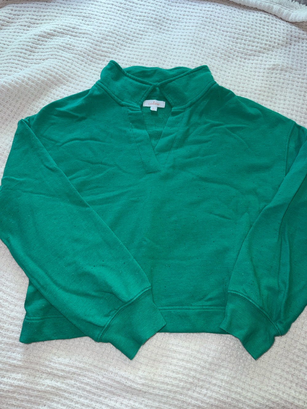 Colsie Green V-Neck Men's Sweater
